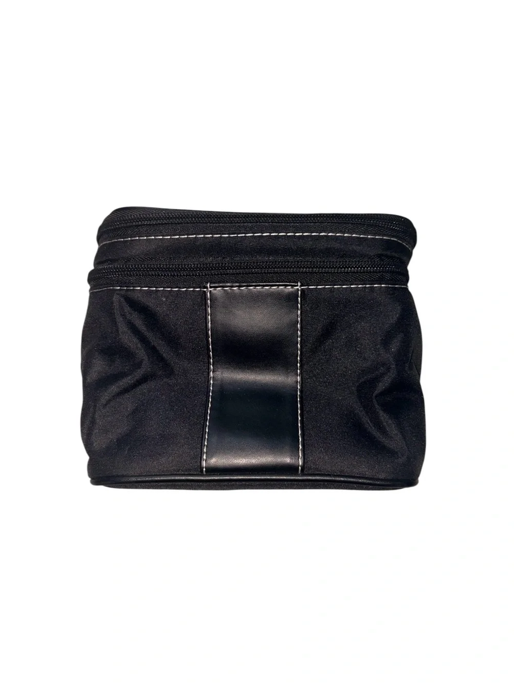 Studio Basics Black Nylon Makeup Organizer Travel Train Case